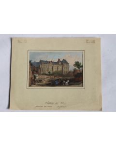Gravure anglaise Château de Blois