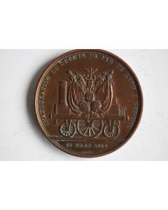 Médaille Inauguration du chemin de fer Lyon Genève 1858