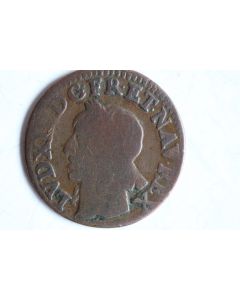 Monnaie Louis XIII Double Tournois Warin 1643