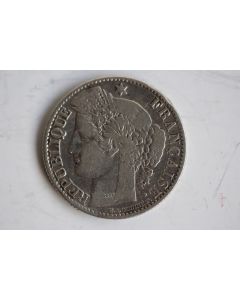 Monnaie argent 50 centimes 1871 K