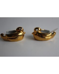 ROBJ Paire de salières porcelaine Art déco