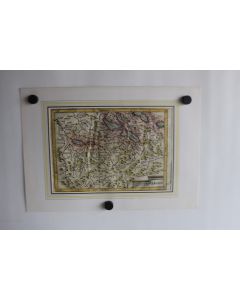 Carte géographique Canton Argou Suisse 1635-38