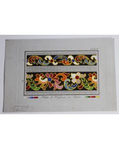 Carton tapisserie de Berlin Hertz & Wegener XIXe siècle