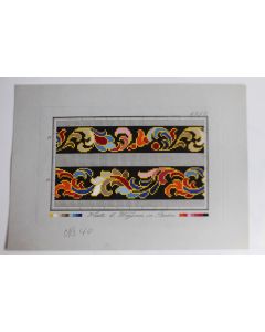 Carton tapisserie de Berlin Hertz & Wegener XIXe siècle