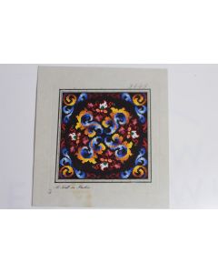 Carton tapisserie de Berlin A. Todt XIXe siècle