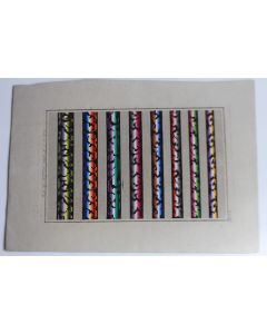 Carton tapisserie de Berlin L. W. Wittich XIXe siècle