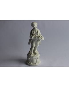 Porcelaine biscuit Statuette homme