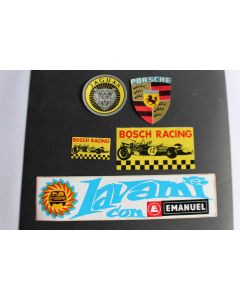 Autocollants automobiles Porsche Jaguar Bosch racing