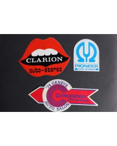 Autocollants accessoires automobiles Clarion Pionner car stereo