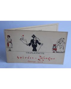Programme théâtre Société étudiants Zofingue 1922 Suisse