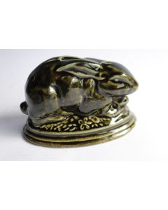 Ancienne tirelire porcelaine lapin 
