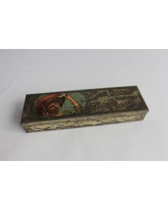 Boîte à gaufrettes Schnebli Domino tôle lithographiée Art nouveau Suisse