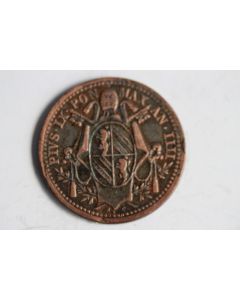 Monnaie 1/2 Baiocco Pius IX 1849 Vatican États Pontificaux Italie