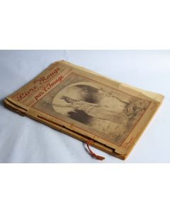 Le livre rouge des Atrocités Allemandes estampes Domergue 1915