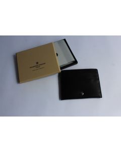 Porte carte FREDERIQUE CONSTANT montres cuir noir