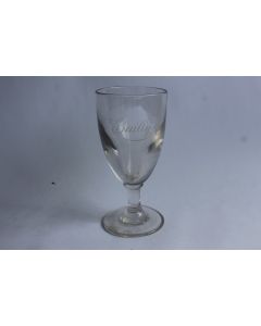Ancien verre à absinthe publicitaire Bailly