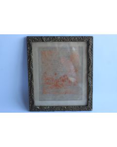 Gravure La fossette ou le jeu de noyaux Augustin de Saint-Aubin
