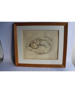 Lithographie Mariette LYDIS Femme à l'enfant n°25/200