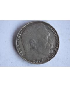 Monnaie argent 2 Reichsmark Paul von Hindenburg 1936 D Allemagne