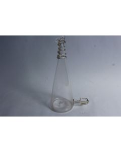 Abreuvoir à oiseaux verre soufflé XIXe siècle Art populaire