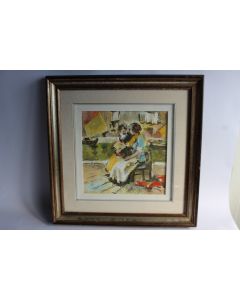 Peinture à l'huile signée 