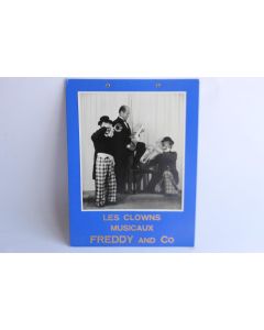Affiche cirque Les Clowns musicaux Freddy and Co 