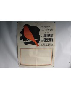 Affiche publicitaire Le journal des oiseaux Chasse