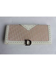 CHRISTIAN DIOR Portefeuille monogramme rose vintage