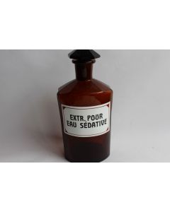Ancien flacon d'apothicaire Eau sédative