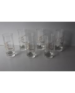HANS ERNI 6 verres illustrés Colombe