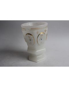 Verre gobelet opaline Charles X