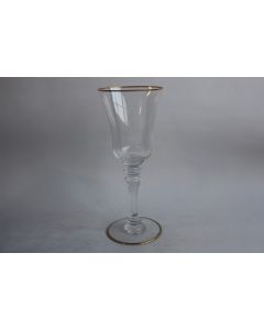 BACCARAT Grand verre cristal VIenne liseré or