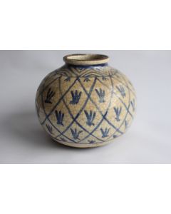 Ancien vase en terre vernissée Moyen-Orient