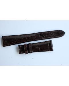 PATEK PHILIPPE Bracelet montre cuir brun 21 mm