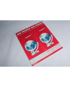 Air France Time Table n°4 1958
