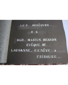 Album photos obsèques évêque de Lausanne M.BESSON Genève