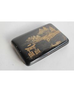 Ancien Étui à cigarettes écaille de tortue Japon