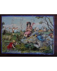 Ancien Puzzle chromo sur bois Fin XIXe siècle