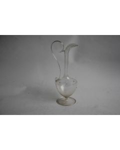 Ancien Vase soliflore verre soufflé Aiguière