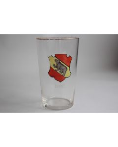 Ancien verre émaillé Souvenir Armoiries Berne Ours Suisse