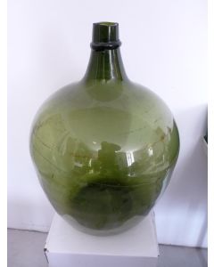 Ancienne Bouteille Géante verre soufflée Art Populaire