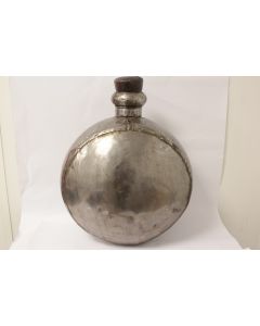 Ancienne Grande gourde métal Rajasthan Inde