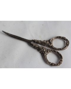 Ancienne paire de ciseaux argent Broderie Couture Levi & Salaman