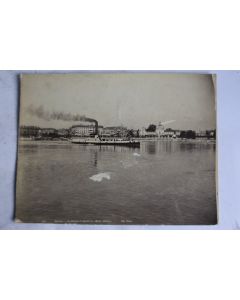 Ancienne photographie Bateau à vapeur le Mont-Blanc Lac Léman Suisse