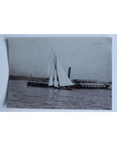 Ancienne photographie Bateau Le Dauphin Lac Léman Suisse