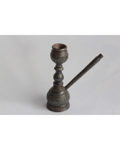 Ancienne pipe orientale argent