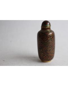Ancien flacon a tabac émaux cloisonnés Chine
