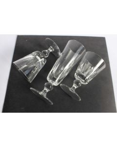 Saint Louis 3 verres cristal modèle Jersey 