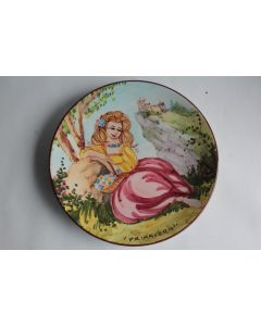 Assiette céramique émaillée PRIMAVERA R.S Marino Italie