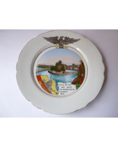Assiette école de tir des amis du mannequin Genève 1909